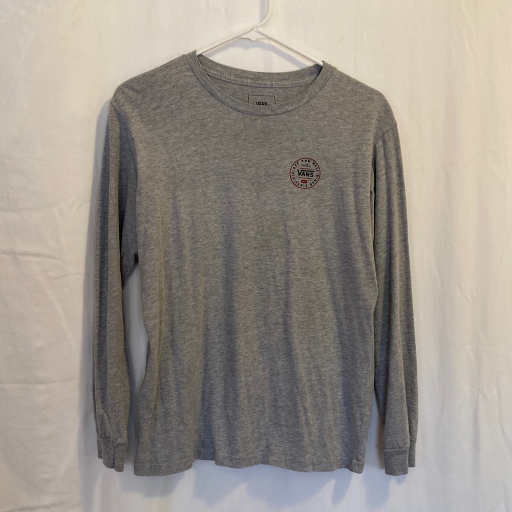 Vans Grey Long Sleeve Shirt - size Large